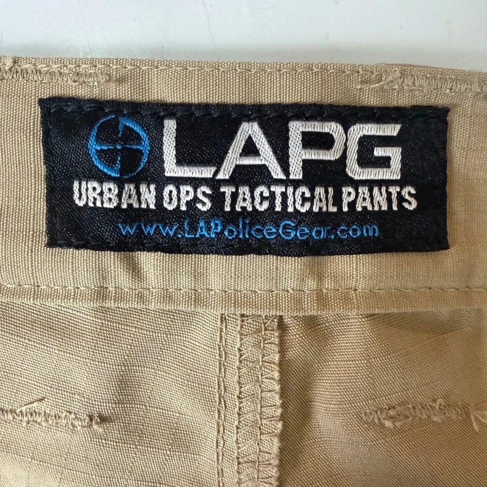 LAPG Pants Mens 42x32 Khaki Urban Ops Tactical Cargo Ripstop Police Gear Uniform